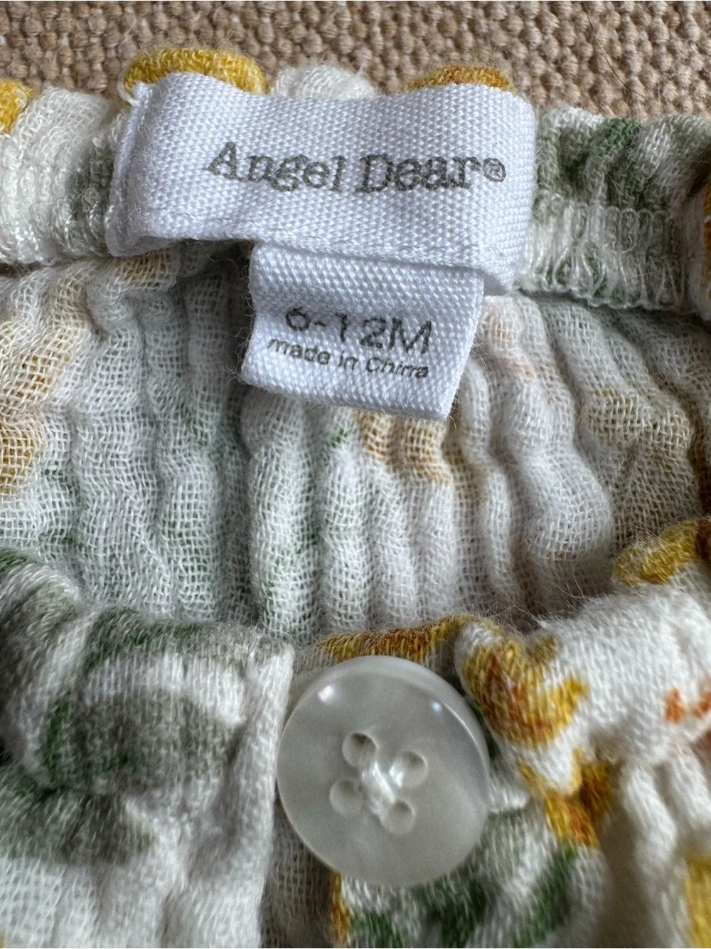 Bundle of 2 Angel Dear Floral Rompers Jumpsuits